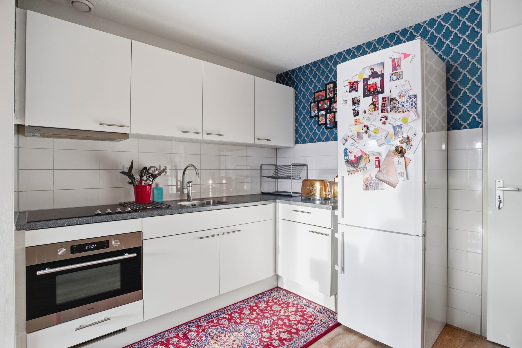 Keuken met accentwand